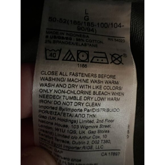 Vintage Y2K Gap 1969 army green utility parka jacket removable quilted liner L - Picture 13 of 16